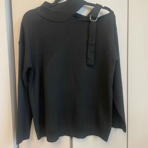 Steve Madden Viola Sweater with Strap Accent